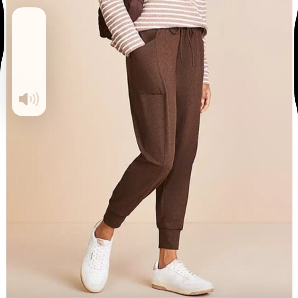 LOU & GREY Brown Jogger Pants Size Large